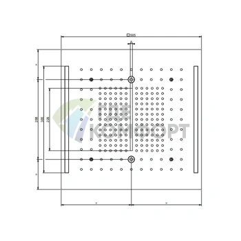 Верхний душ GESSI COLOUR Black XL: 3 режима, хромотерапия, встраиваемая потолочная панель (57977#299) - фото 2