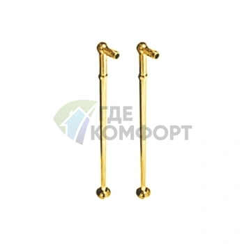 Напольные опоры Kerasan Retro 80 см для смесителя ванны (комплект 2 шт, золото) (739591 oro) - фото 1