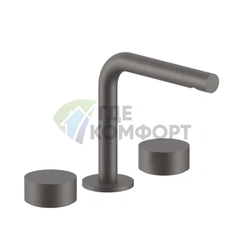 Смеситель для раковины Fantini AF/21 с изливом 155 мм в цвете Matt Gun Metal (27 P5 A204WF) - фото 1