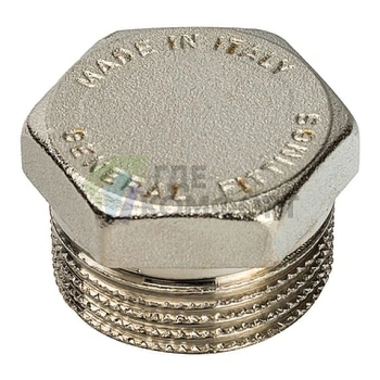 Заглушка STOUT НР 3/4 наружная резьба никелированная - фото 1