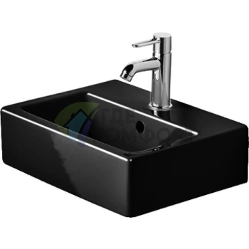 Раковина Duravit Vero Мебельная для рук с перел без отв под смеситель 450x350мм Цвет Черный - фото 1