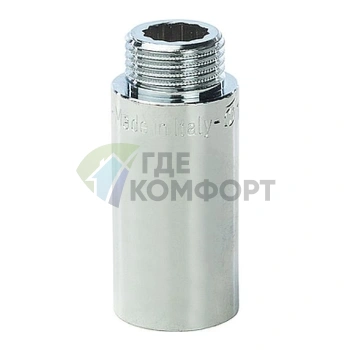 Удлинитель STOUT латунный 1/2 x 50 хромированный - фото 1