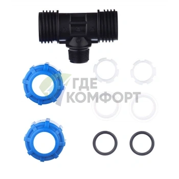 Тройник с наружной резьбой 25x3/4x25 ПНД Политэк - фото 4