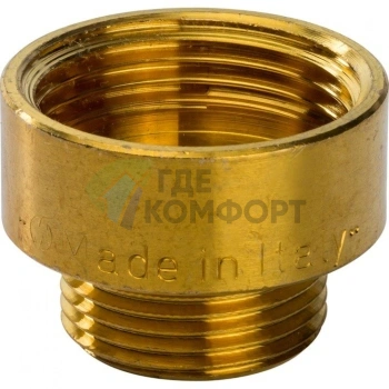 Переходник STOUT ВН 1 1/4 x 1 внутренняя/наружная резьба латунный - фото 2