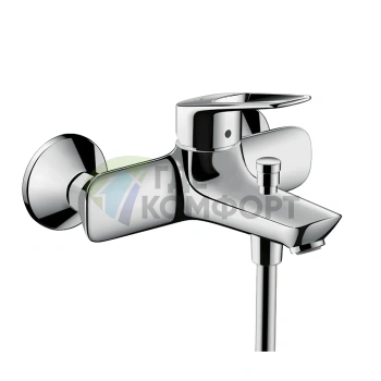 Смеситель для ванны Hansgrohe Novus Loop: настенный с вакуумным переключателем (71340000) - фото 1