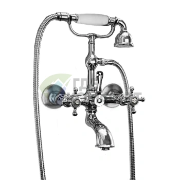 Смеситель для ванны Kerasan Retro с душем, хром (739490 cr) - фото 1