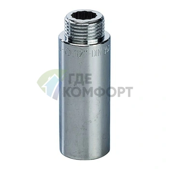 Удлинитель STOUT латунный 1/2 x 65 хромированный - фото 1