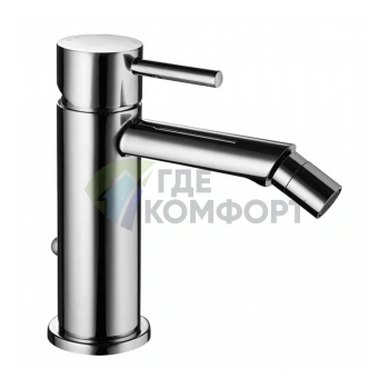 Смеситель для биде Bossini Oki с заглушкой 1 1/4, хром (Z005401.030) - фото 1