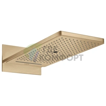 Верхний душ AX 250x580 мм, 3 струи, настенный монтаж, шлифованная бронза (35283140) - фото 1