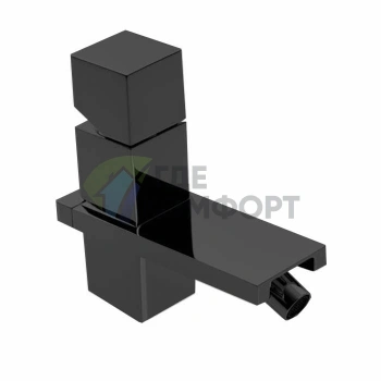 Смеситель для биде Bossini Cube на 1 отверстие, матовый черный (Z004401.073) - фото 1
