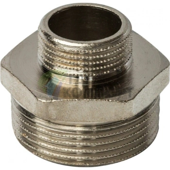 Ниппель STOUT НН переходной 1 1/4 x 3/4 никелированный - фото 2