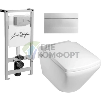 Комплект сантехники Jacob Delafon Escale E5504-NF-M11 для ванной комнаты - фото 1