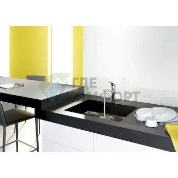 Смеситель Hansgrohe Focus 31806800 с выдвижной лейкой для кухни - фото 2