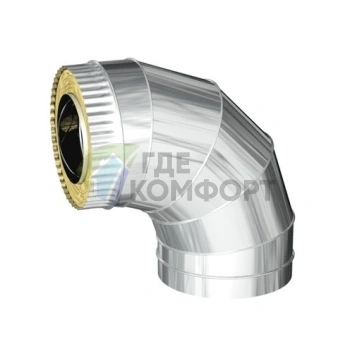 Сэндвич-отвод угол 90 Ferrum 150х250