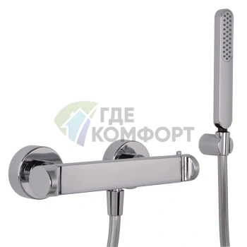 Термостатический смеситель для душа FIMA|Carlo Frattini Fimatherm Next с комплектом душевой гарнитуры, хром (F4225CR) - фото 1