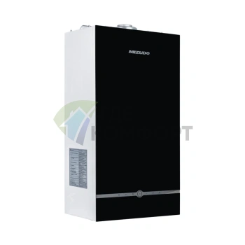 Настенный газовый котел MIZUDO MAESTRO GEM M24Т c шиной OpenTherm стеклянная панель черная - фото 1