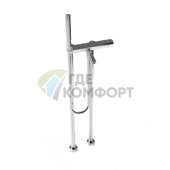 Напольный смеситель для ванны Stella Bamboo с ручным душем, хром (BT 02006 CR00) - фото 1