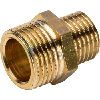 Ниппель STOUT НН переходной 3/8 x 1/4 латунный - фото 4