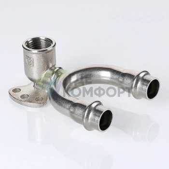 Пресс-водорозетка проходная мм х из нержавеющей стали VTi.954.DI.150415 VALTEC (ВАЛТЕК) - фото 2