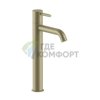 Смеситель для раковины Fantini Nostromo, 1 отверстие, излив 145 мм, цвет Matt British Gold (50 P6 E806WF) - фото 1