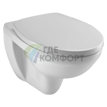 Комплект для подвесного унитаза Jacob Delafon: чаша Patio E4187, инсталляция E5504-NF и крышка-сиденье с микролифтом - фото 4