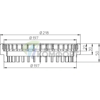Дренажный фланец HL190 - фото 2