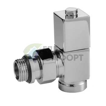 Набор дизайн-вентилей Royal Thermo CUBE 1/2 хром, RTE 56.002, НС-1193191 - фото 2