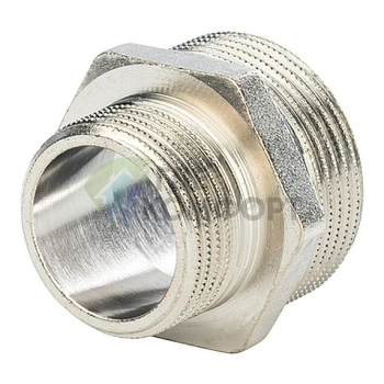 Ниппель STOUT НН переходной 1 1/4 x 1 никелированный - фото 1