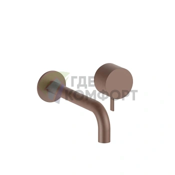 Смеситель для раковины Fantini AF/21 встраиваемый, 2 отверстия, матовая медь PVD (27 P9 A613B) - фото 1
