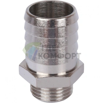 Штуцер НР 1/2x25, никелированный Stout - фото 4