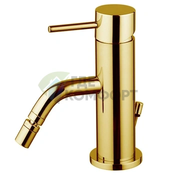 Смеситель для биде FIMA Carlo Frattini SPILLO UP: однорычажный, с донным клапаном, цвет золото (F3032OR) - фото 1