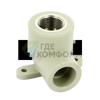 Колено настенное с металлической внутренней резьбой 25x3/4 PPR FV-Plast - фото 1