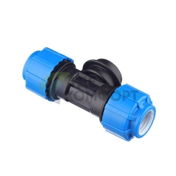 Тройник с внутренней резьбой 25x3/4x25 ПНД Политэк - фото 2