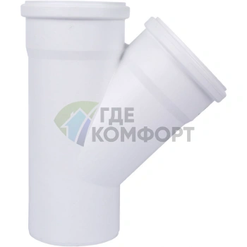 Тройник канализационный Raupiano Plus 110/110х45° REHAU (РЕХАУ - 11229841001) - фото 4