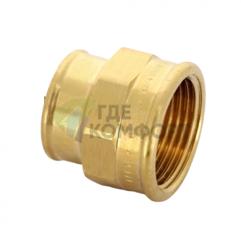 Муфта переxодная ВВ 1x3/4 бронза Viega - фото 3