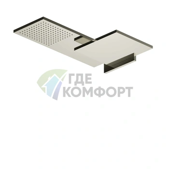 Двойной верхний душ Fantini Venezia в никелевом покрытии PVD (86 95 8035B) - фото 1