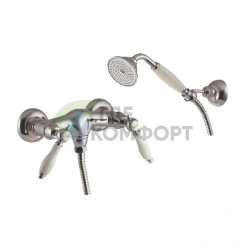 Смеситель для душа FIMA Carlo Frattini Herend внешнего монтажа с душевым комплектом в цвете хром (F5405CR) - фото 1