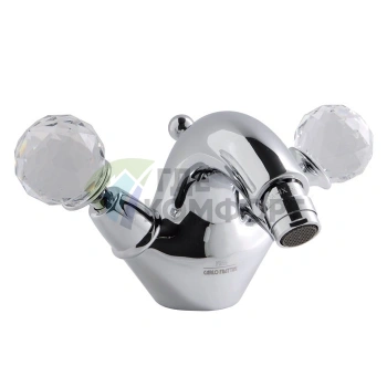 Смеситель для биде Carlo Frattini Elizabeth Chic FIMA: хром, 1 отверстие, донный клапан (F5092/2CCR) - фото 1