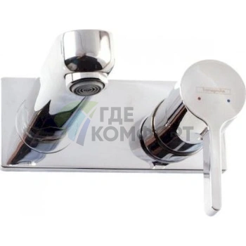 Стильный и эргономичный смеситель Hansgrohe Metris S для раковины - фото 2