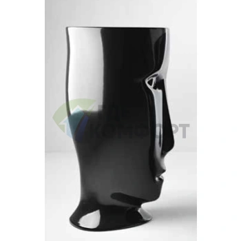 Раковина Kerasan Artwork свободностоящая MOLOCO с отверстием для слива в пол цвет черный глянцевый