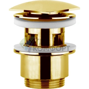 Стильный донный клапан CISAL в элегантном золотом исполнении (ZA00162224) - фото 1