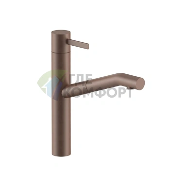 Смеситель для раковины Fantini AF/21 с одним отверстием, без донного клапана, излив 217 мм, цвет Matt Copper PVD (27 P9 A753F) - фото 1