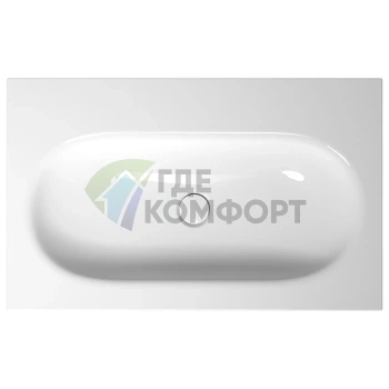 Раковина BETTE COMODO встраиваемая на столешницу 60х49 5х12 см эмал с 1 отв под смеситель и перелива с креп в компл цвет белый (A200 HLW1) - фото 2