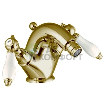 Смеситель для биде FIMA|Carlo Frattini с донным клапаном, золото (F5432OR) - фото 1