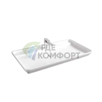 Раковина Artceram NAKED накладная на столешницу 98х54 см с 1 отв под смесительитель со сливом в комплекте цвет белый - фото 1