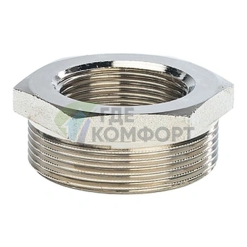 Футорка STOUT 2 x 1 1/4 никелированная - фото 1