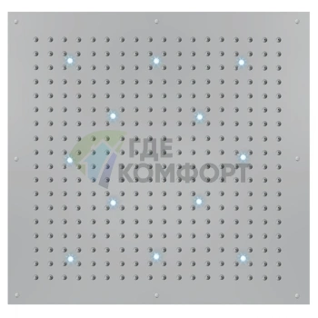 Верхний душ BOSSINI DREAM-XL CUBE 1000x1000 мм с хромированной отделкой и 12 RGB LED для цветотерапии (WI0373.030) - фото 1
