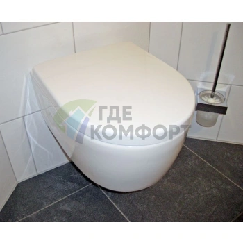 Подвесной унитаз Keramag iCon 204060 безободковый - фото 4