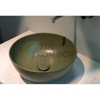 Раковина-чаша на столешницу D37см H16см цвет Felce Globo T-Edge - фото 3