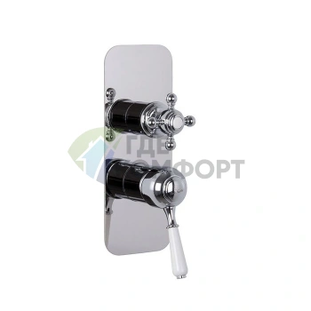 Смеситель для душа FIMA Carlo Frattini Bell скрытого монтажа с переключателем на 2/3 выхода, хром (F3369X6CR) - фото 1